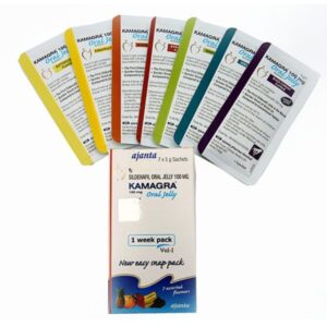 Kamagra Oral Jelly 100mg/7包 液態果凍威而鋼 7種口味  台灣官網正品：圖片 2